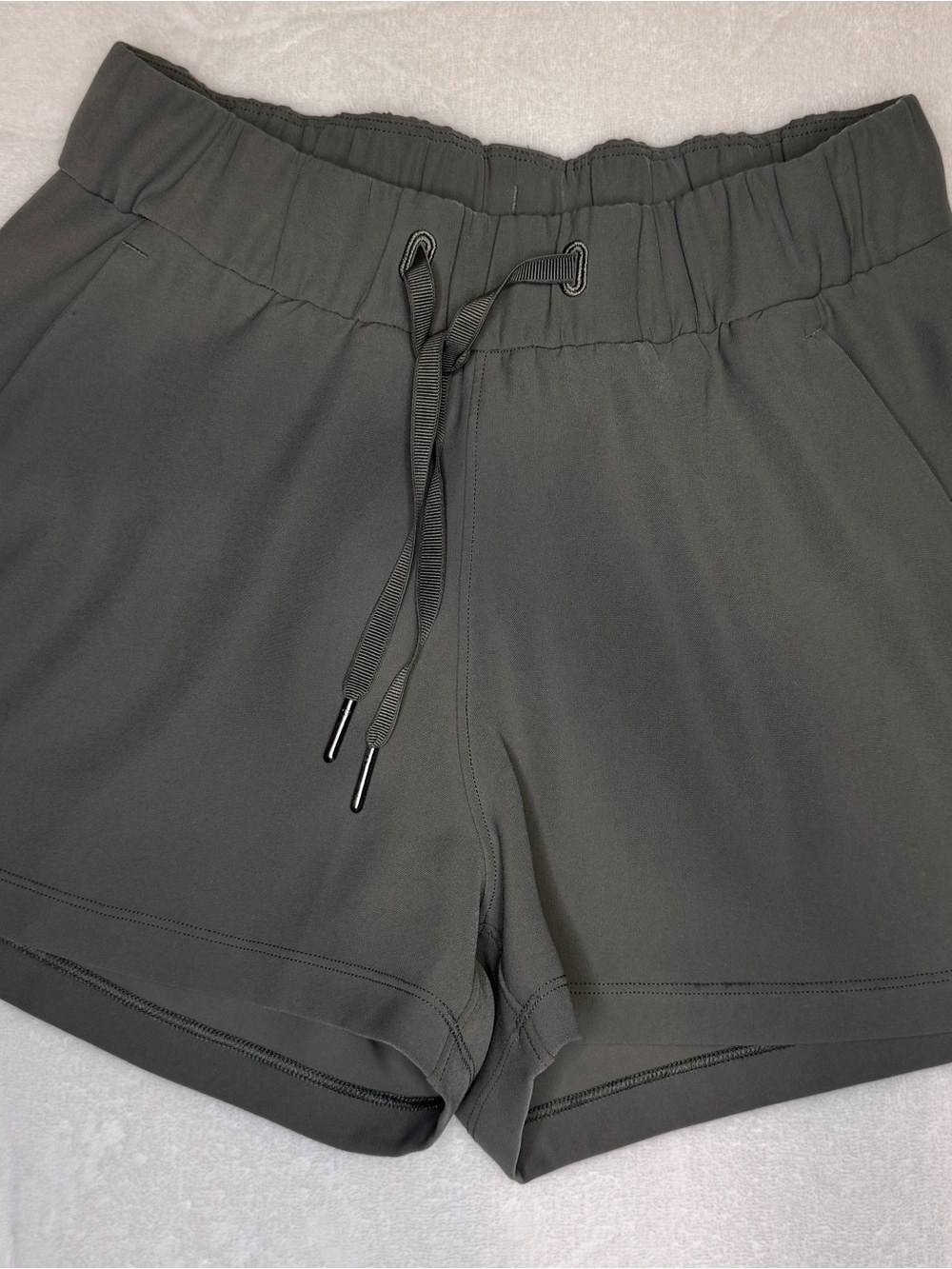 lululemon athletica Charcoal Gray Drawstring Athletic Shorts